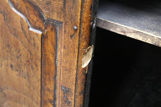 An 18th century oak dresser W.160cm